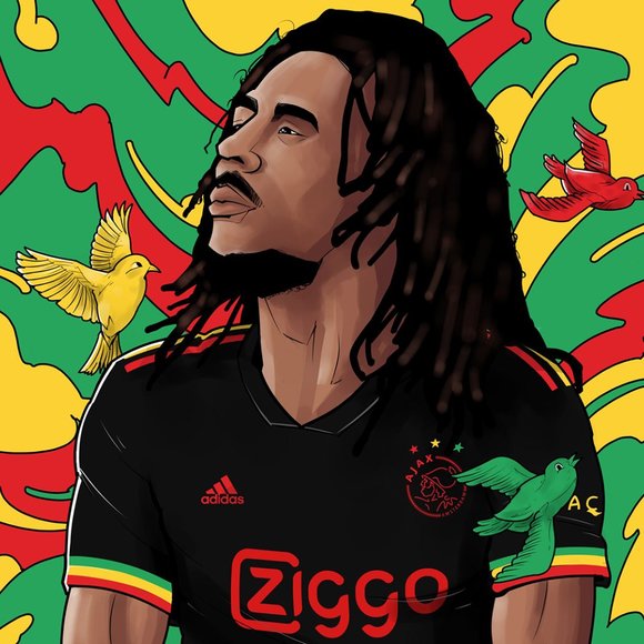 ⚽ 🇯🇲 2XL Ajax Tribute to Bob Marley Jersey - Picture 11 of 12